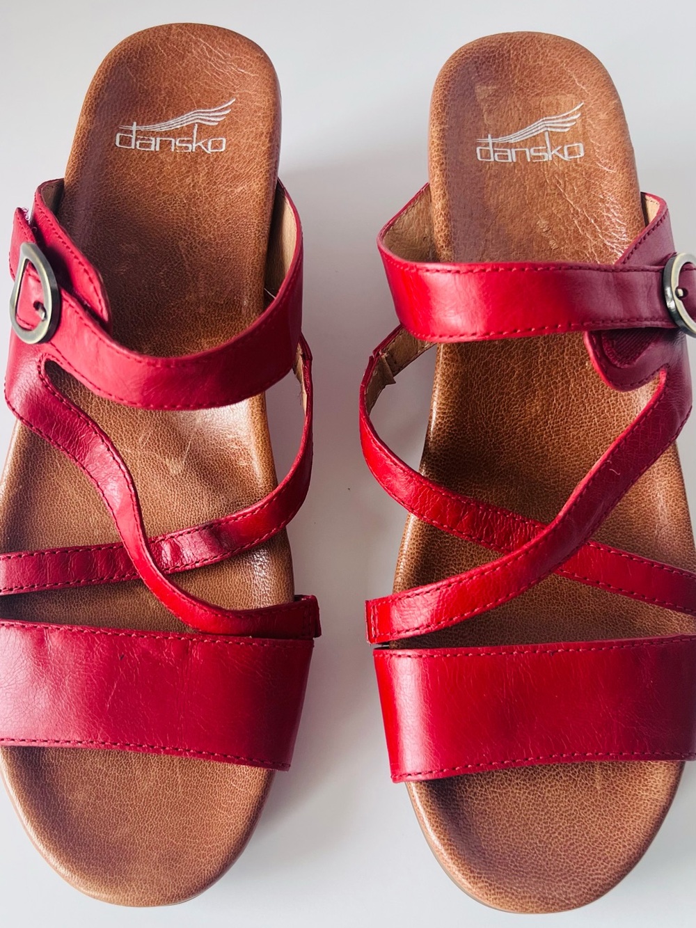 Dansko Women's Magenta Strappy Leather Sandals